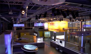 Blick in den Showroom des DHL Innovation Centers